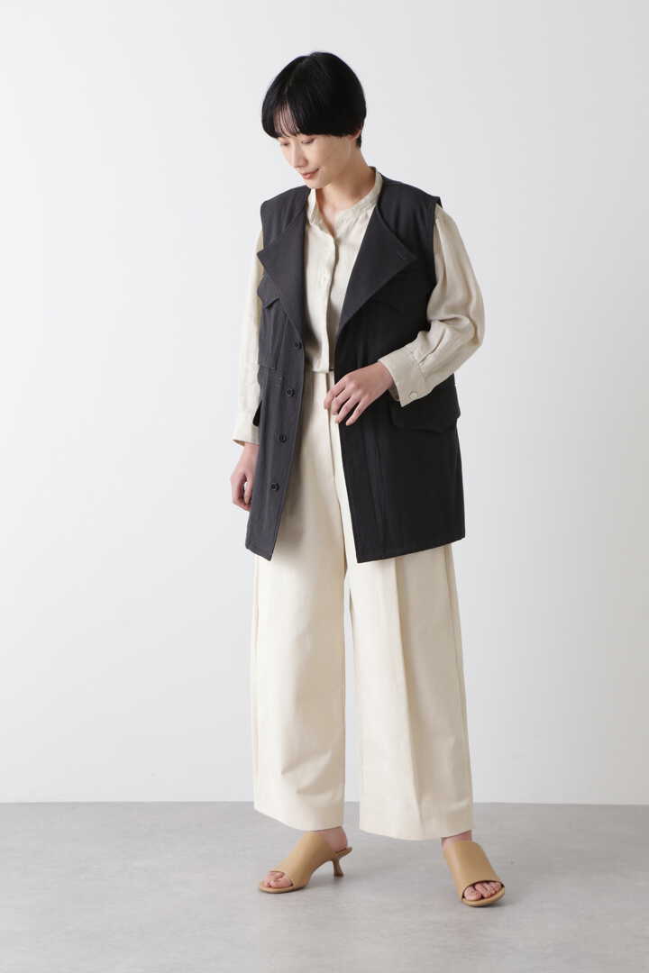 STUDIO NICHOLSON / PEACHED COTTON TWILL DEEP PLEAT VOLUME ANKLE CROP3