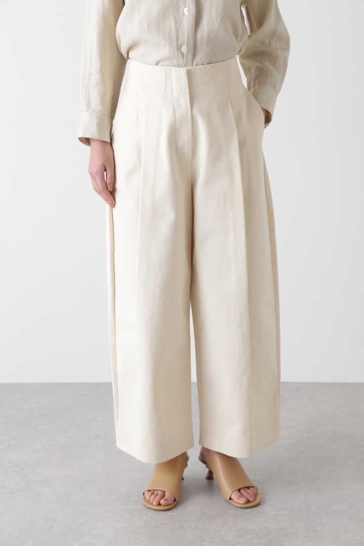 STUDIO NICHOLSON / PEACHED COTTON TWILL DEEP PLEAT VOLUME ANKLE CROP2