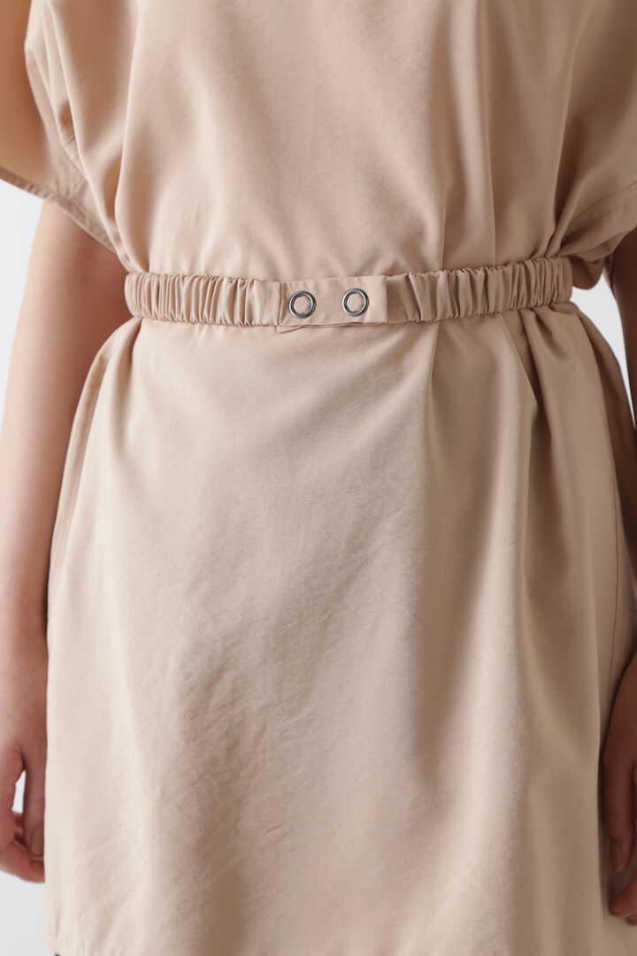 STUDIO NICHOLSON / SUSTAINABLE VISCOSE OVERSIZED WOVEN TEE WITH GATHER10