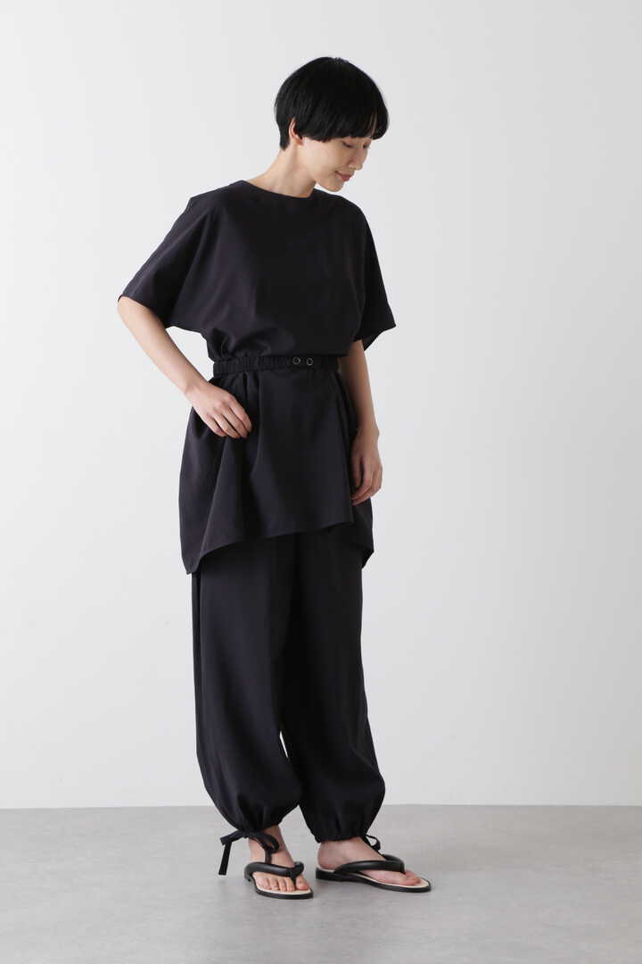 STUDIO NICHOLSON / SUSTAINABLE VISCOSE OVERSIZED WOVEN TEE WITH GATHER16