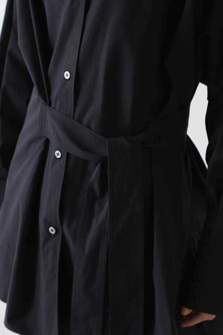 STUDIO NICHOLSON / POWDER COTTON TIE WAISTED SHIRT8