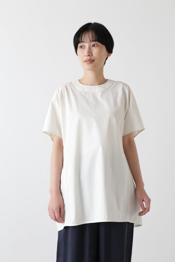 STUDIO NICHOLSON /  LIGHTWEIGHT COTTON OVERSIZED WOVEN TEE_030
