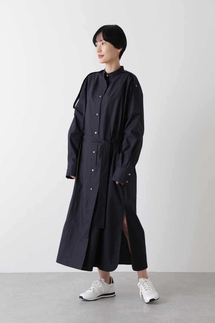 STUDIO NICHOLSON / LIGHT COTTON POPLIN RAGLAN SHIRT DRESS WITH