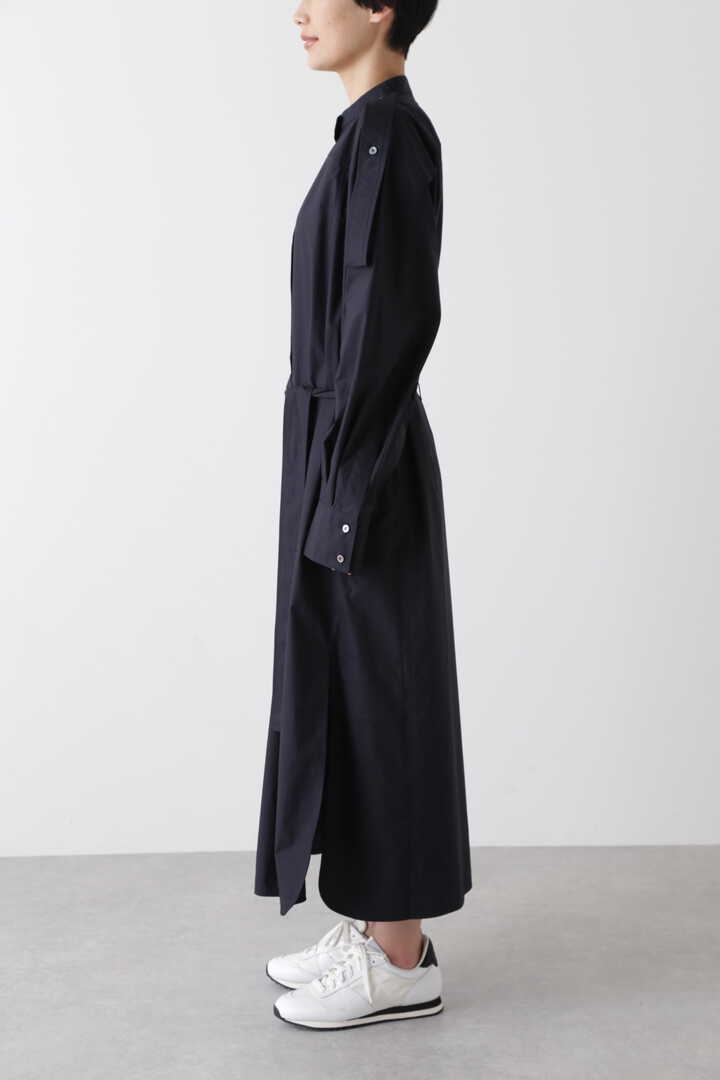 STUDIO NICHOLSON / LIGHT COTTON POPLIN RAGLAN SHIRT DRESS WITH EPAULET6