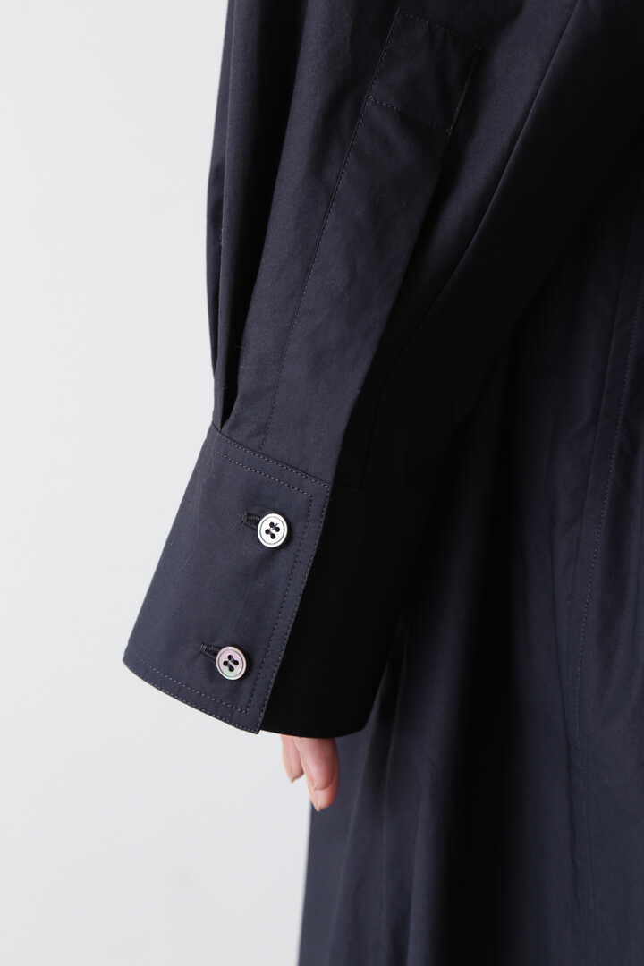 STUDIO NICHOLSON / LIGHT COTTON POPLIN RAGLAN SHIRT DRESS WITH EPAULET13