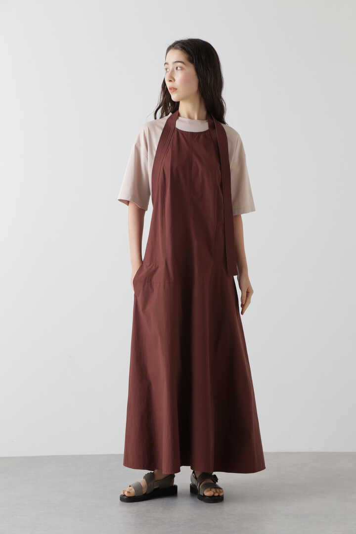 STUDIO NICHOLSON / POWDER COTTON HALTER NECK DRESS1