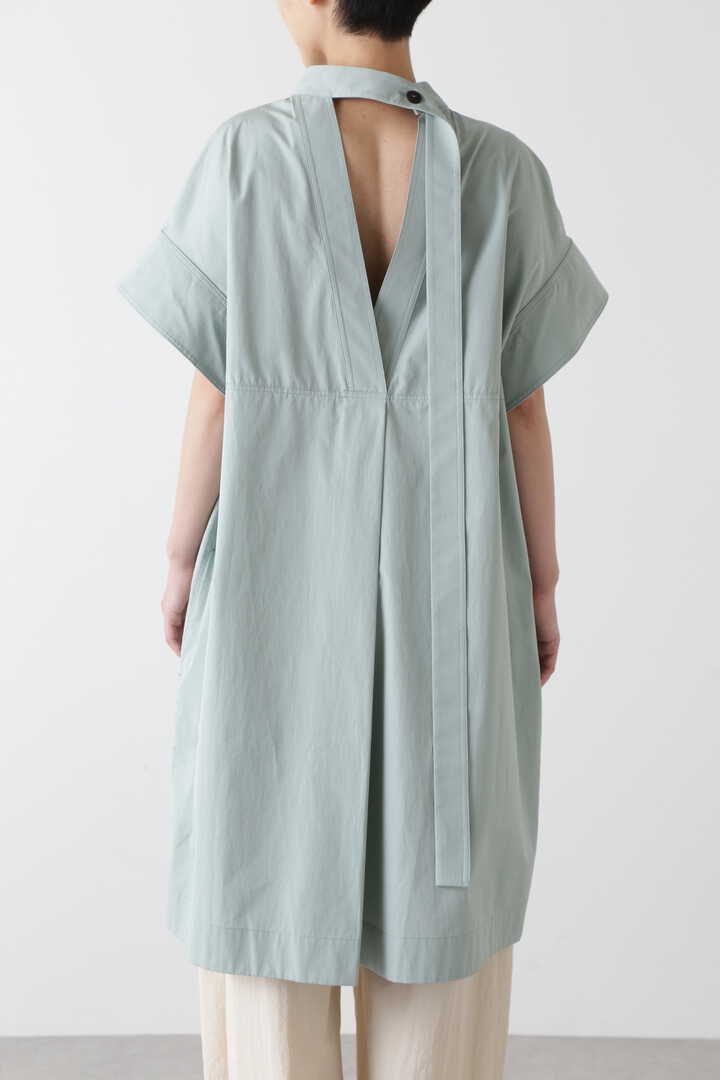 STUDIO NICHOLSON / LIGHTWEIGHT COTTON OPEN BACK SHORT DRESS6