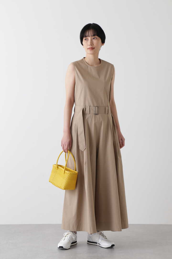 STUDIO NICHOLSON / POWDER COTTON SLEEVELESS BELTED WIDE LEG JUMPSUIT3