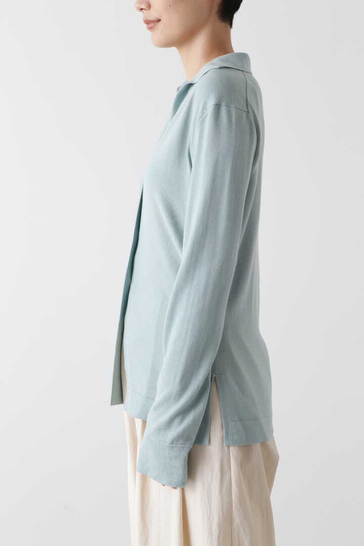 STUDIO NICHOLSON / SPERFINE MERINO SILK BUTTON THROUGH SHIRT4