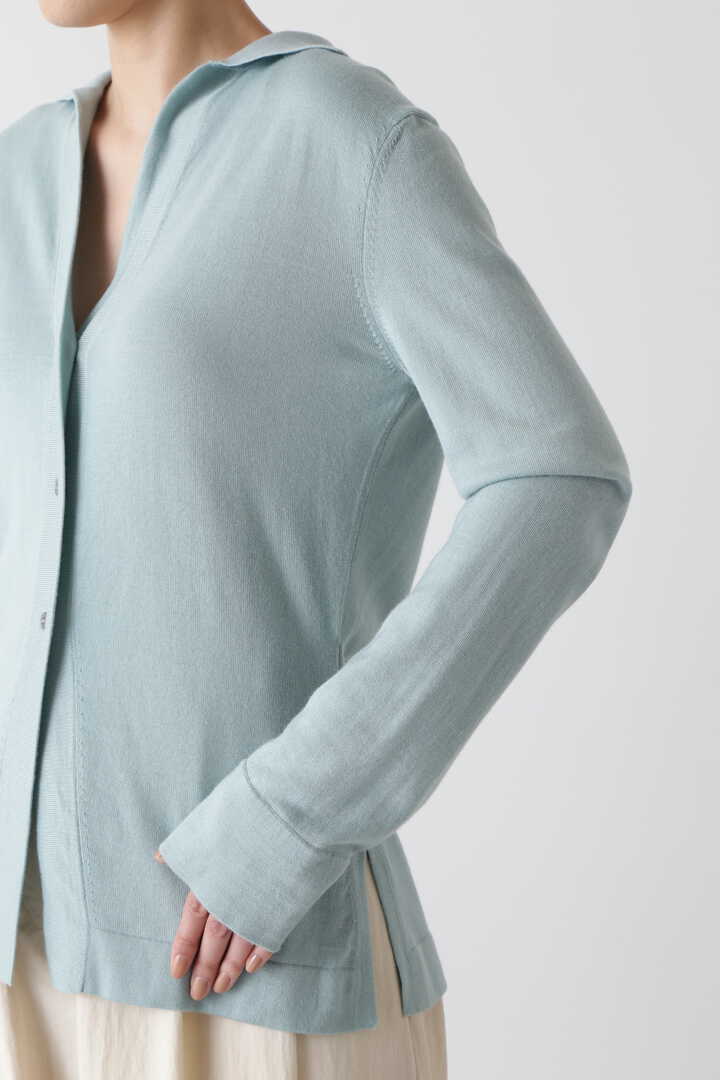 STUDIO NICHOLSON / SPERFINE MERINO SILK BUTTON THROUGH SHIRT6