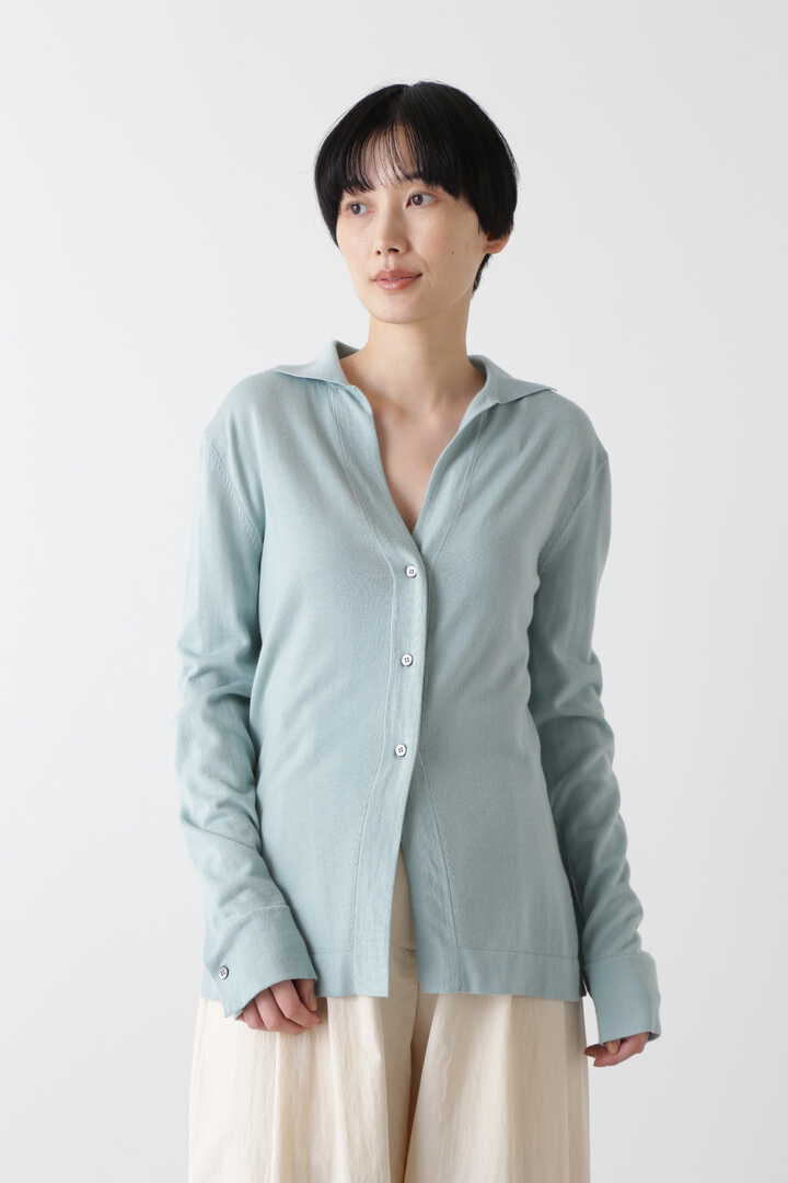 STUDIO NICHOLSON / SPERFINE MERINO SILK BUTTON THROUGH SHIRT1