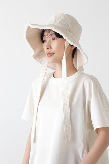 キジマタカユキ　ORGANIC DENIM BUCKET HAT　アイボリーb8cm