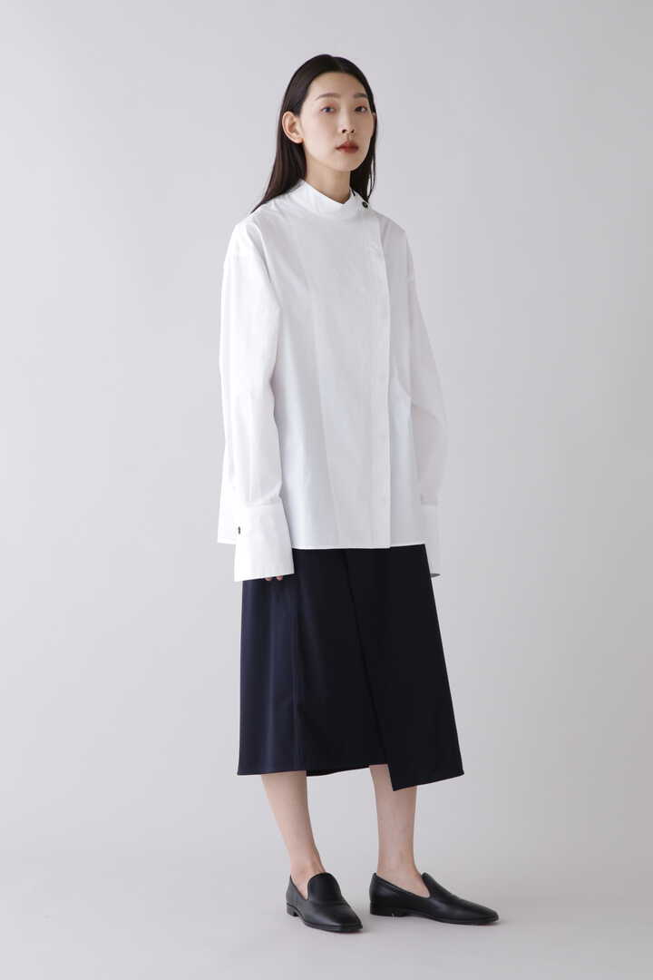 STUDIO NICHOLSON /POWDER COTTON ASSYMETRIC SHIRT4