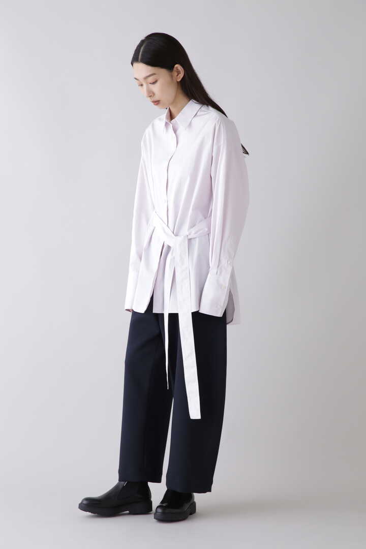 STUDIO NICHOLSON / WSHD ORGANIC COTTON TIE WAISTED SHIRT3