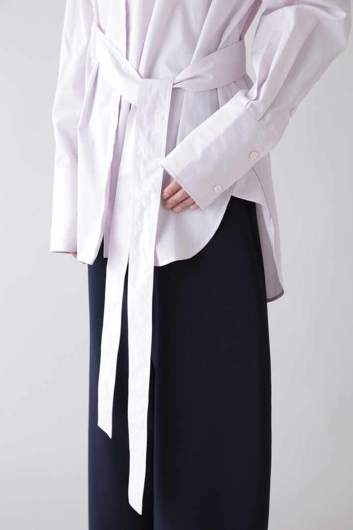 STUDIO NICHOLSON / WSHD ORGANIC COTTON TIE WAISTED SHIRT10