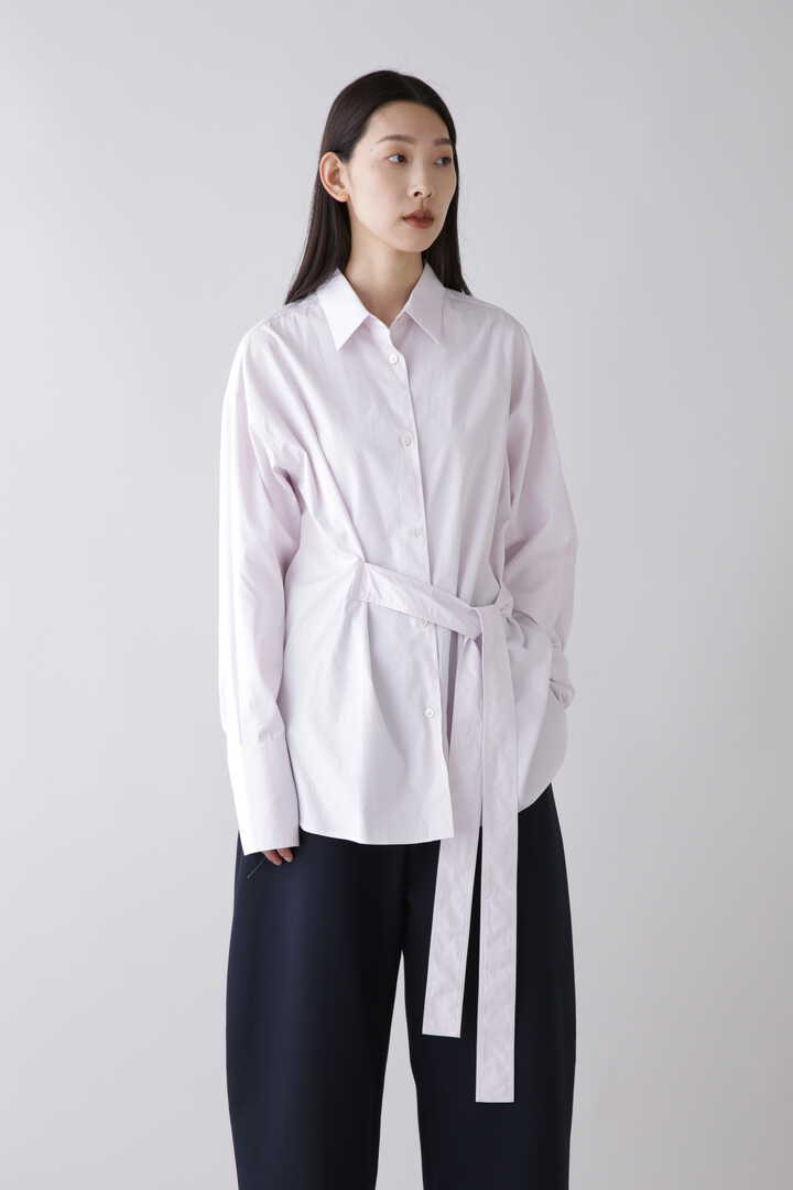 STUDIO NICHOLSON / WSHD ORGANIC COTTON TIE WAISTED SHIRT2