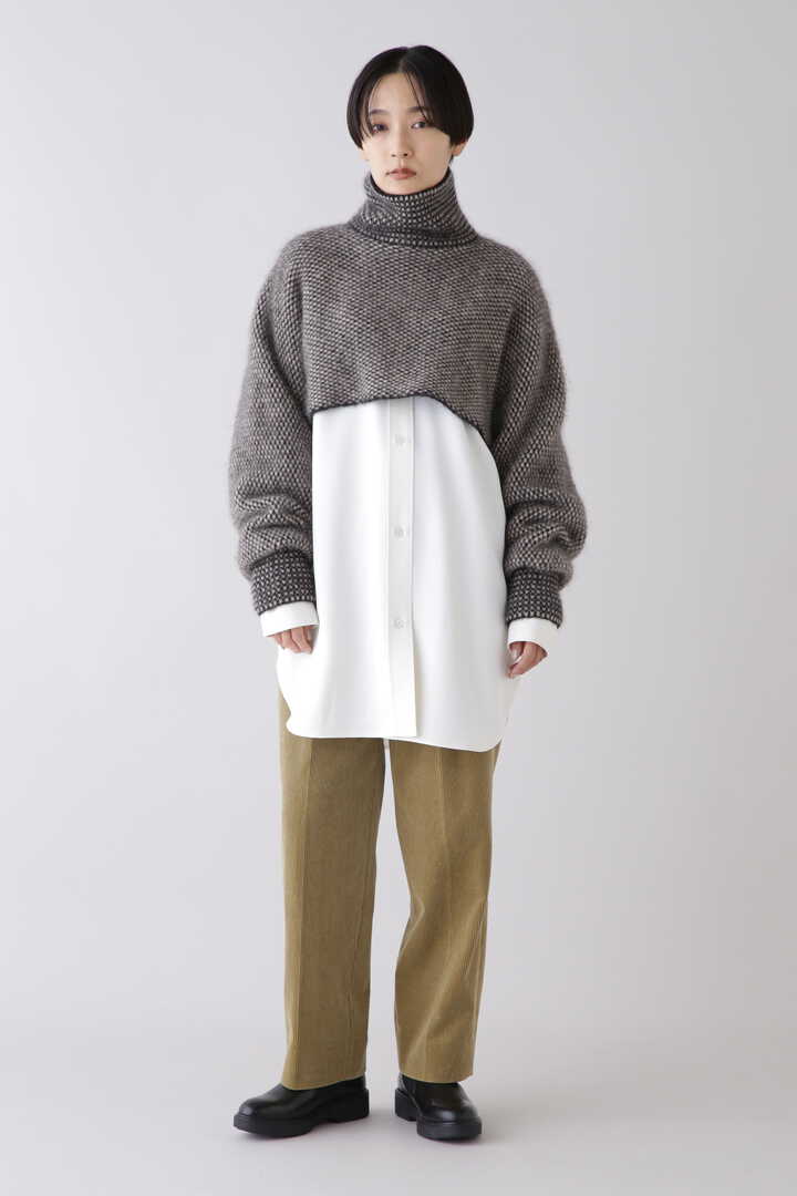 STUDIO NICHOLSON / CREPE BK VISC SATIN OVERSHIRT3