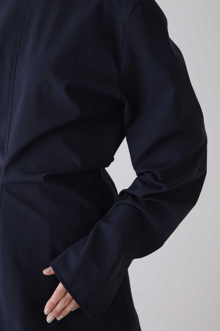 STUDIO NICHOLSON / CREPE BK VISC SATIN LONG SLEEVE DRAPE TOP6