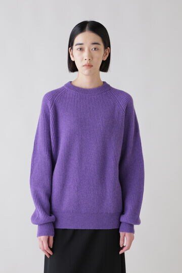 Cristaseya / RIBBED RAGLAN CASHMERE SWEATER | ニット