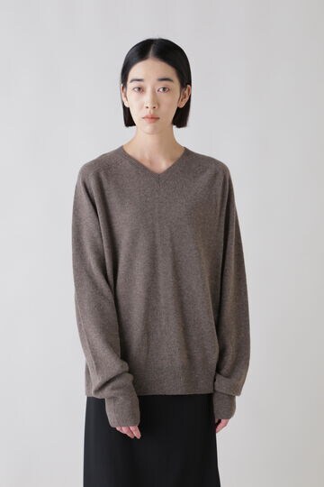 Cristaseya / OVERSIZED V NECK FLANNEL SWEATER | ニット