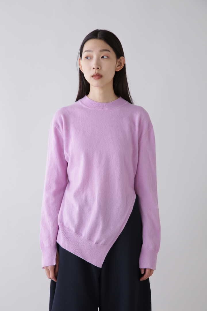 STUDIO NICHOLSON / NM SPRFINE LAMBSWOOL 12GG ASYMMETRIC CREW NECK12