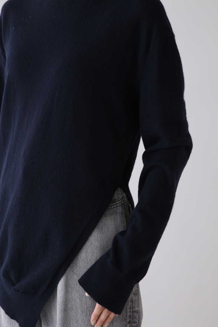 STUDIO NICHOLSON / NM SPRFINE LAMBSWOOL 12GG ASYMMETRIC CREW NECK7