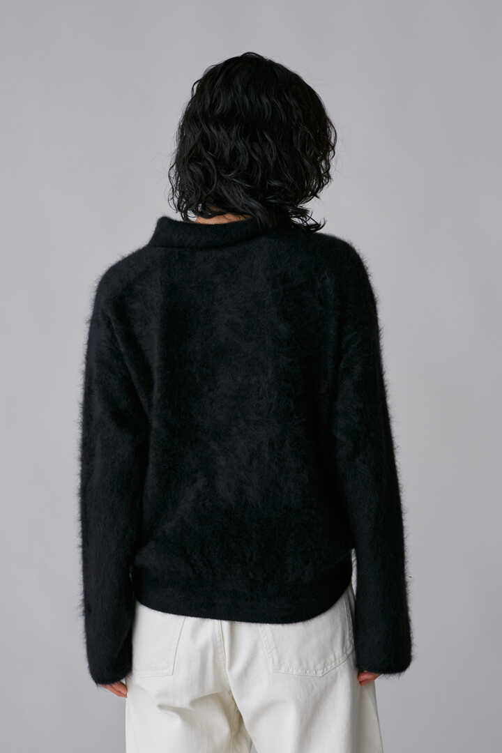 ATON / ROYAL CASHMERE FUR POLO CARDIGAN4