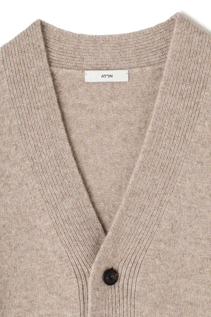 超格安一点 試着のみ 定価6 ATON CASHMERE WOOL CARDIGAN - トップス