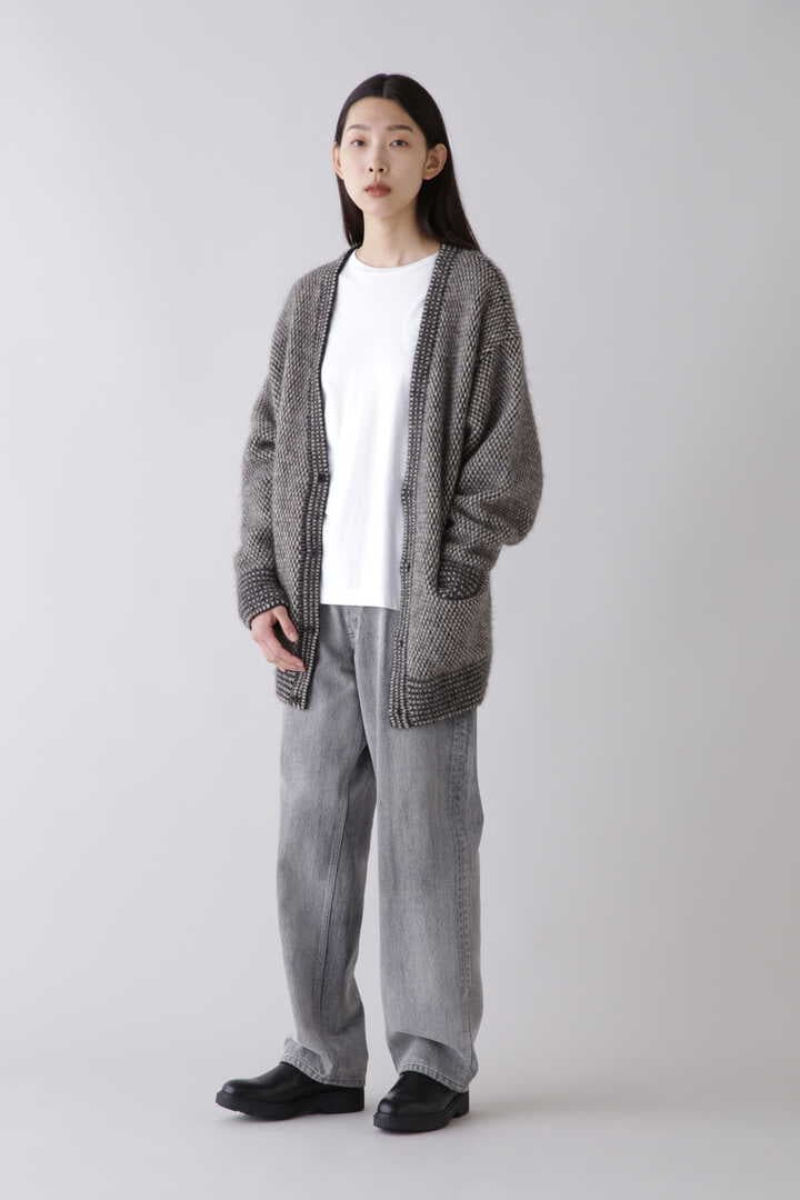 blurhms / ALPACA BIRD'S-EYE KNIT CARDIGAN | ニット | THE LIBRARY ...