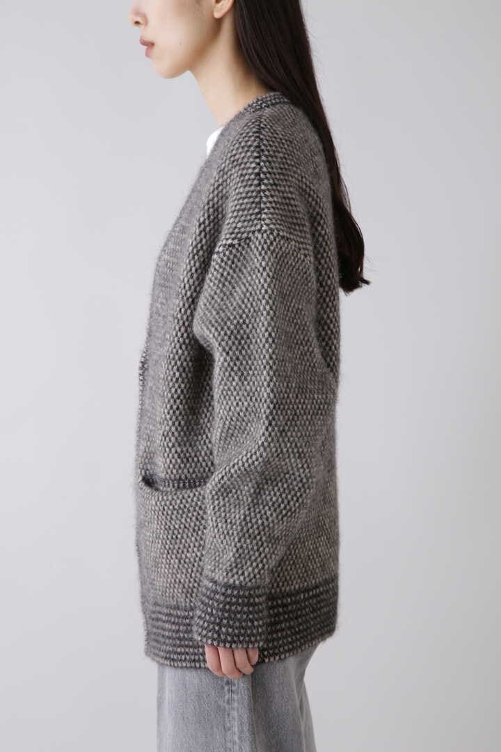 blurhms / ALPACA BIRD'S-EYE KNIT CARDIGAN | ニット | THE LIBRARY