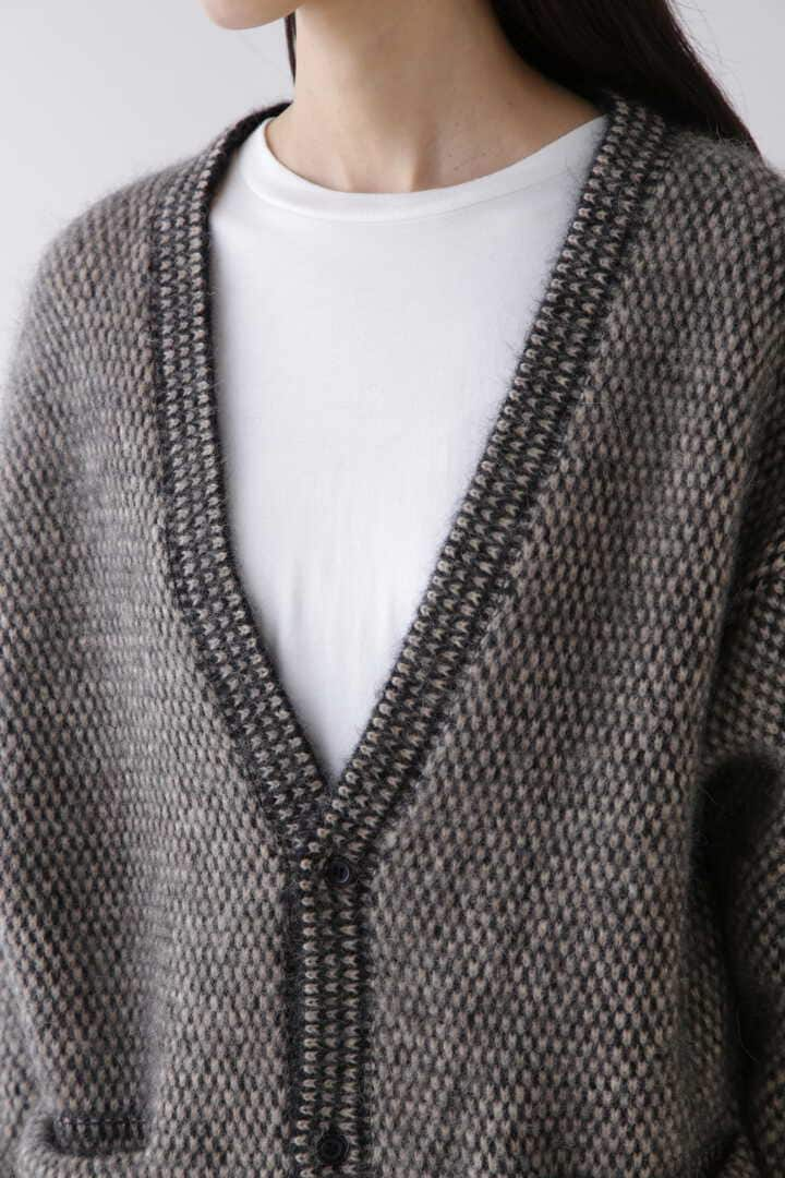 blurhms / ALPACA BIRD'S-EYE KNIT CARDIGAN | ニット | THE LIBRARY