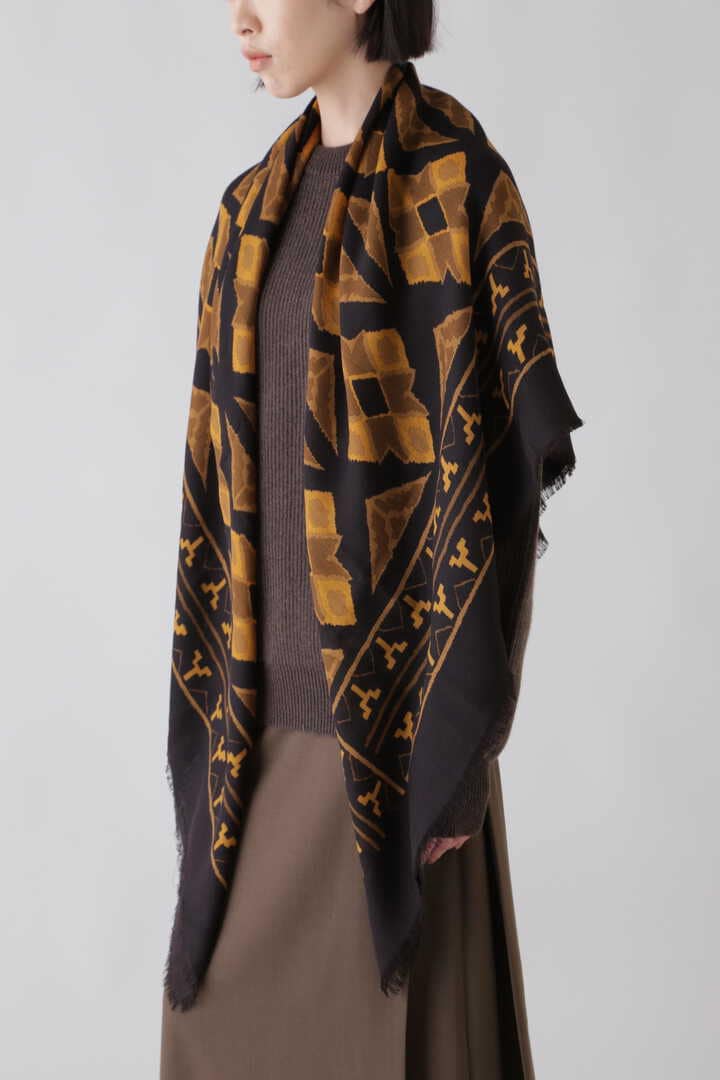 Cristaseya / PRINTED WOOL SHAWL WITH FRINGES | 財布／小物 | THE