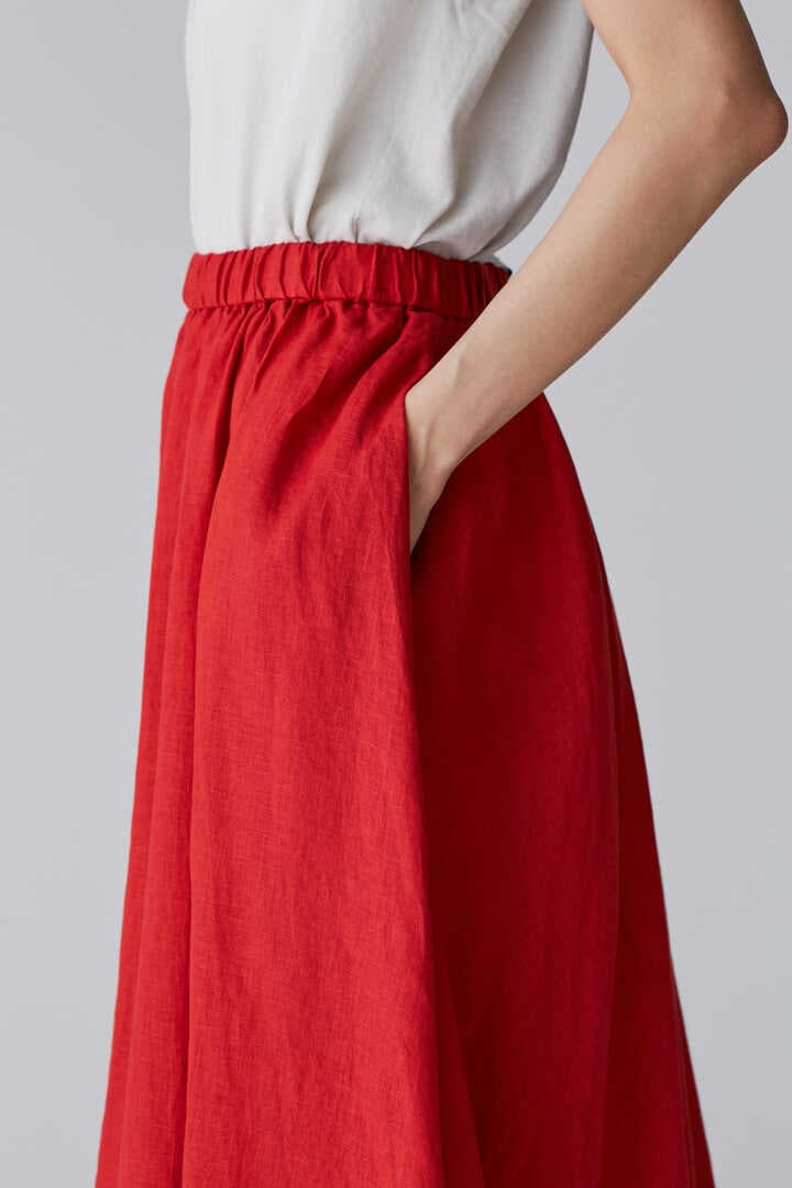 ATON / NATURAL DYED LINEN LAWN GATHERED SKIRT6