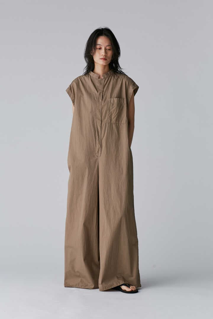 ATON / COTTON LAWN FLARED JUMP SUIT1