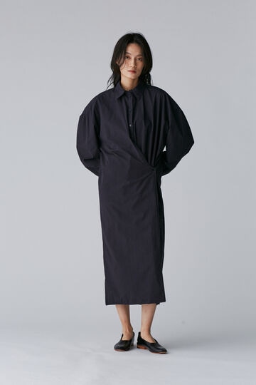 LEMAIRE / STRAIGHT COLLAR TWISTED DRESS_120