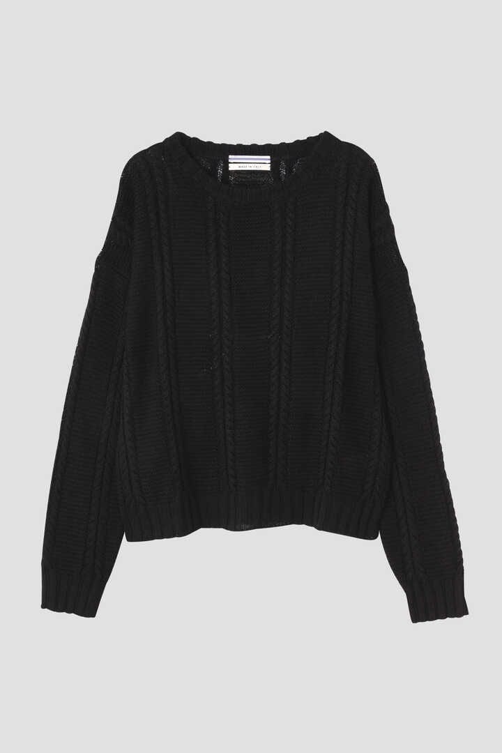 Cristaseya / LINEN CABLE KNIT SWEATER8
