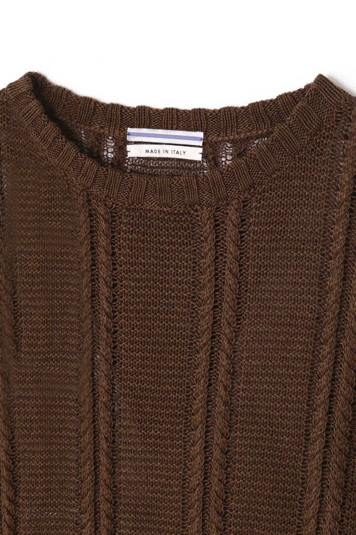 Cristaseya / LINEN CABLE KNIT SWEATER3