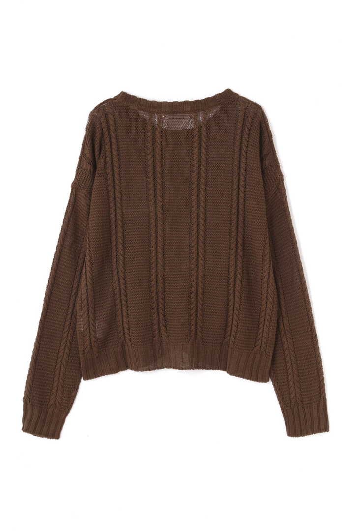 Cristaseya / LINEN CABLE KNIT SWEATER8