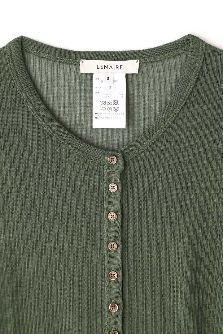 LEMAIRE / SEAMLESS RIB TOP WITH BUTTONS5