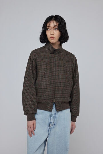 blurhms / Classic Houndstooth Harrington Jacket_050