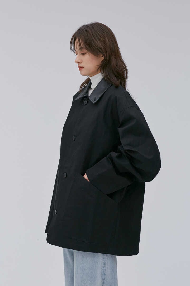 Cristaseya / OVERSIZED WATER REPELLENT BLOUSON WITH LEATHER PATCH | ブルゾン |  THE LIBRARY SELECTED | THE LIBRARY（ザ ライブラリー公式通販）