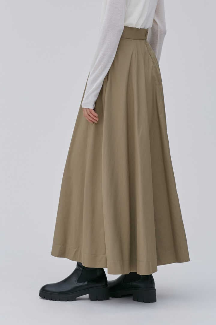 ATON / VINTAGE NYLON TWILL FLARED SKIRT2