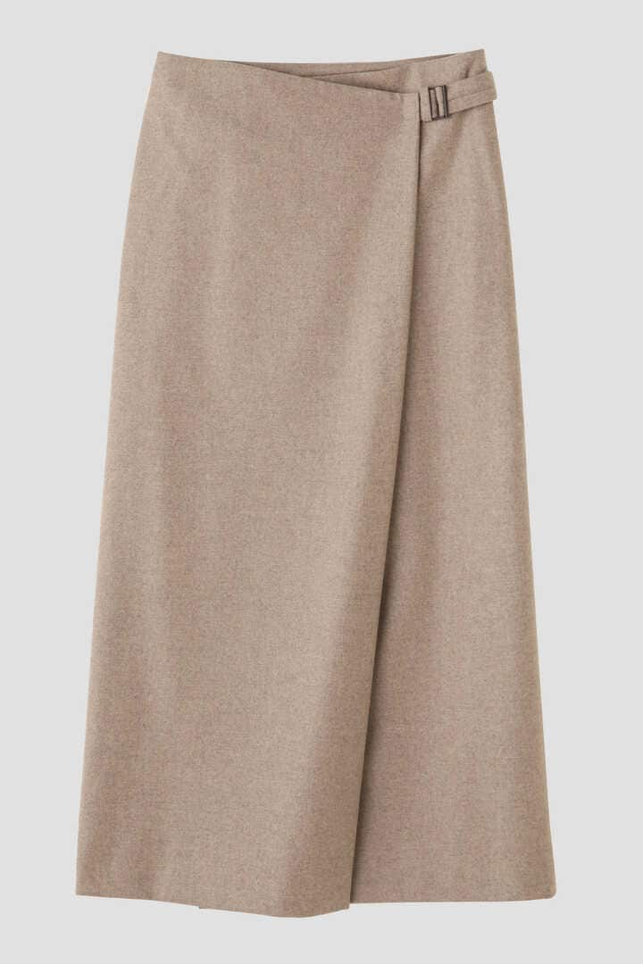 ATON / MERINO COLLEGE FLANNEL WRAP SKIRT23