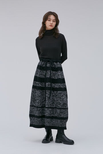 Cristaseya / MAXI MELANGE LONG SKIRT_010