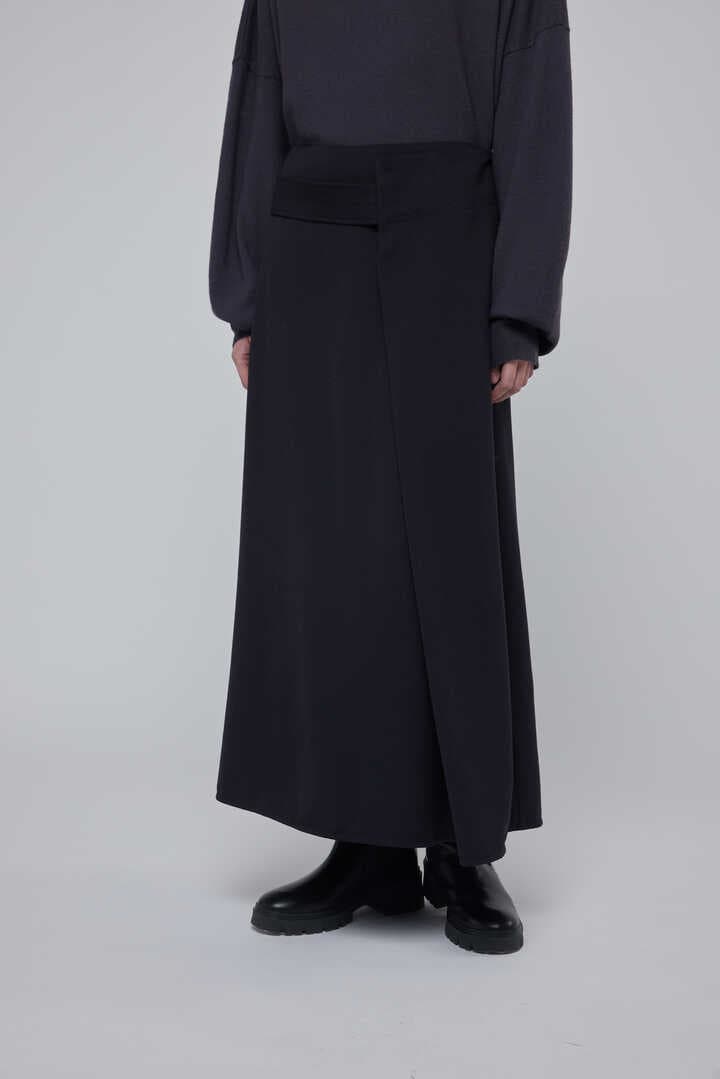 STUDIO NICHOLSON / LIGHT TECH WOOL WRAP SKIRT3