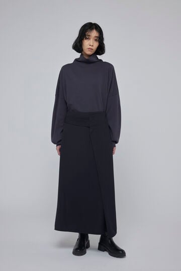 STUDIO NICHOLSON / LIGHT TECH WOOL WRAP SKIRT_120