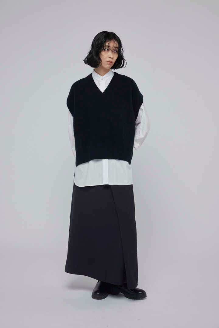 STUDIO NICHOLSON / LIGHT TECH WOOL WRAP SKIRT2