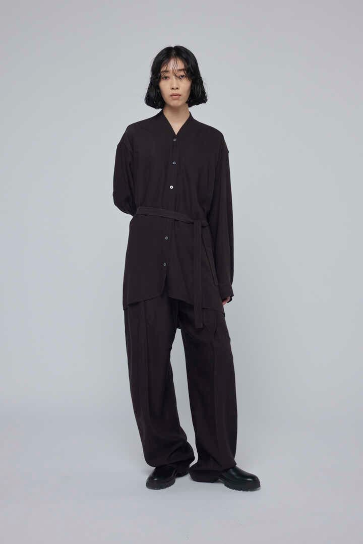 STUDIO NICHOLSON / VISCOSE LINEN TWILL TAILORED TRACK PANT1