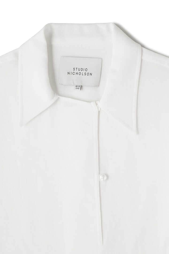 STUDIO NICHOLSON / LINENLIKE TWILL GUSSET NECK SHIRT10