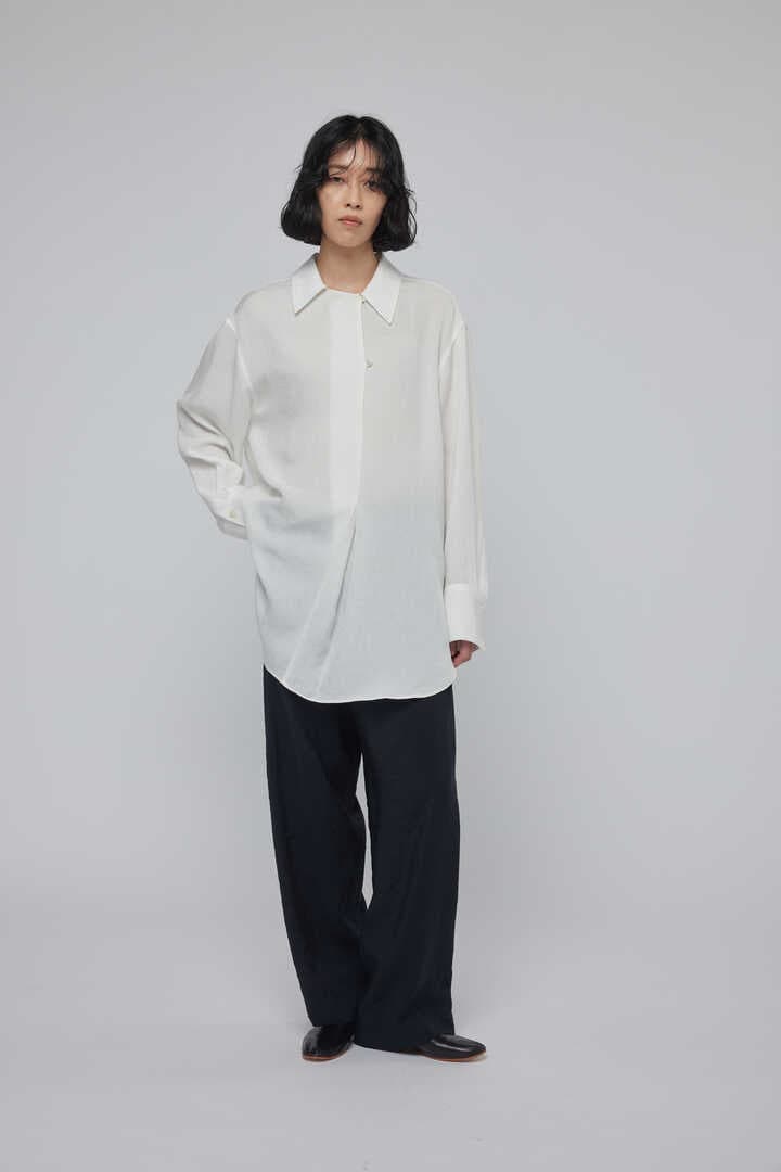 STUDIO NICHOLSON / LINENLIKE TWILL GUSSET NECK SHIRT2